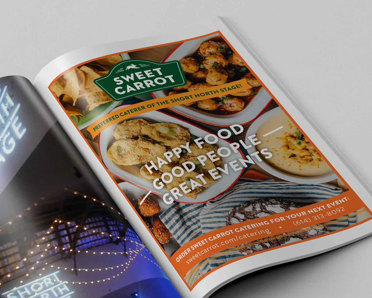 Full-page ad for Sweet Carrot / Short North Stage Programming Guide / 2019