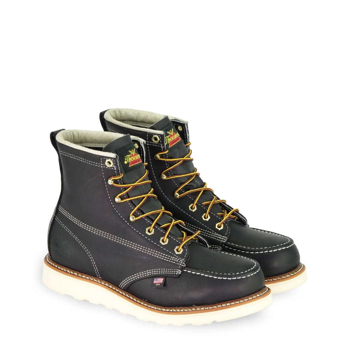 moc toe black boots