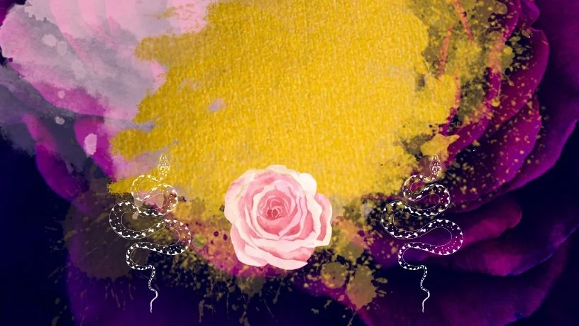 Deep Womb + Devotional Heart.  Dancing with the Serpent + the Rose.