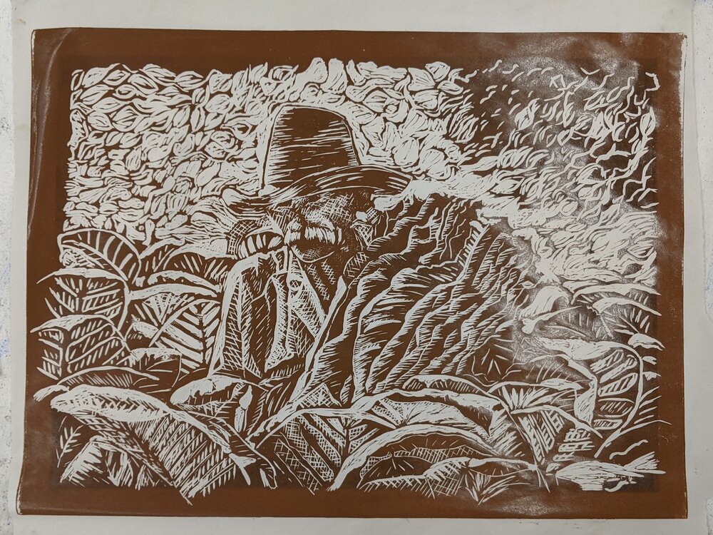  Claire’s resulting print. 