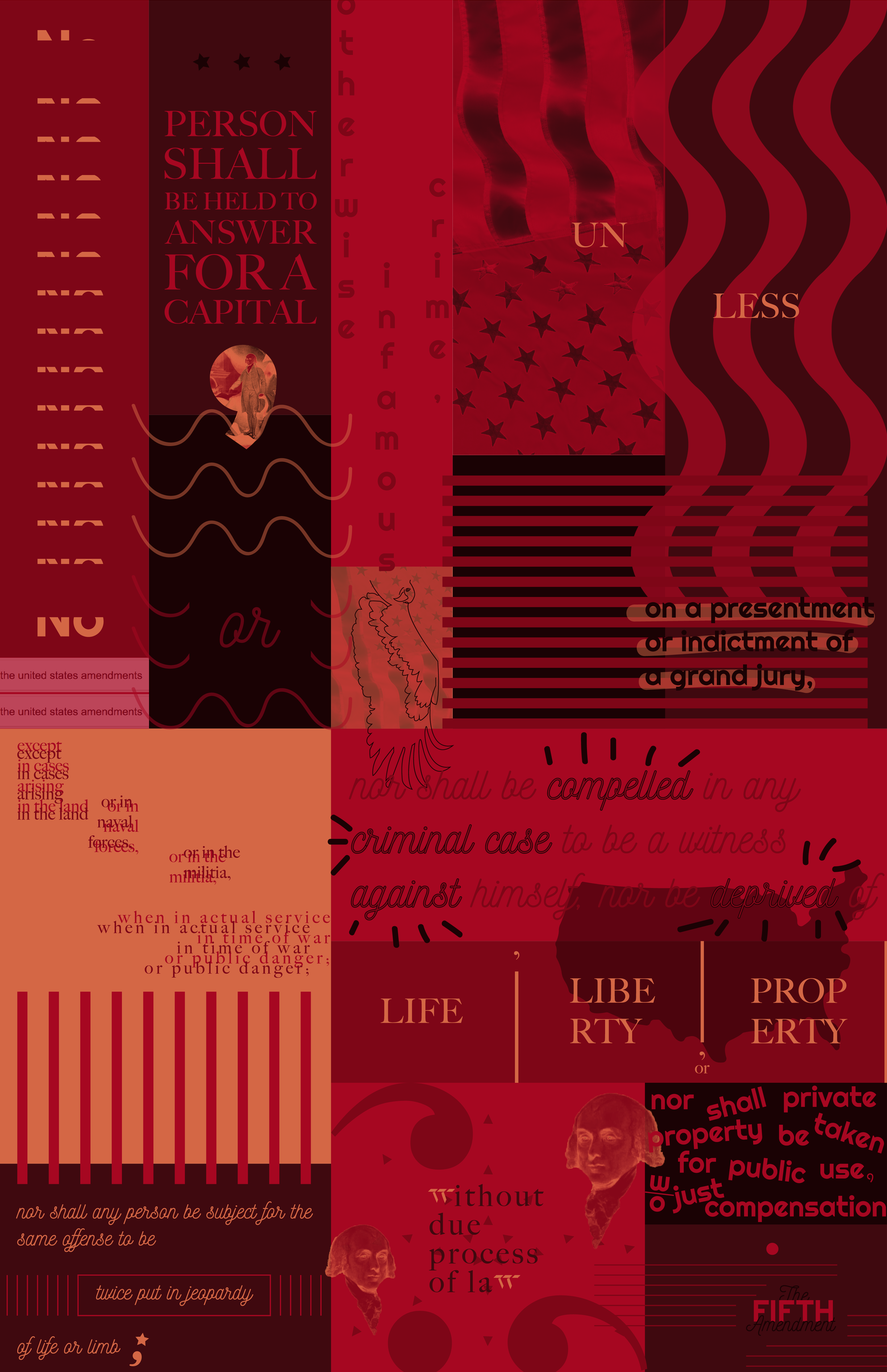 Fifth amendment poster