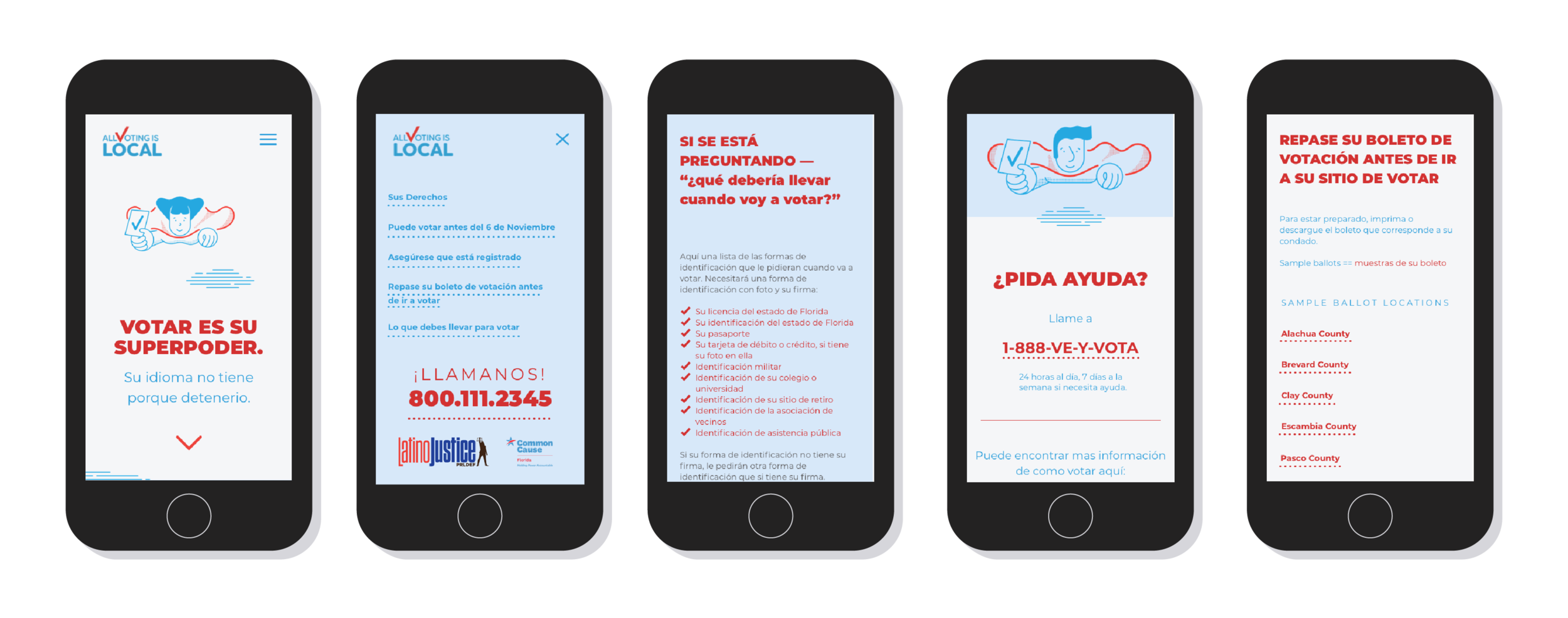 Mobile UI for tuvototuidioma.com