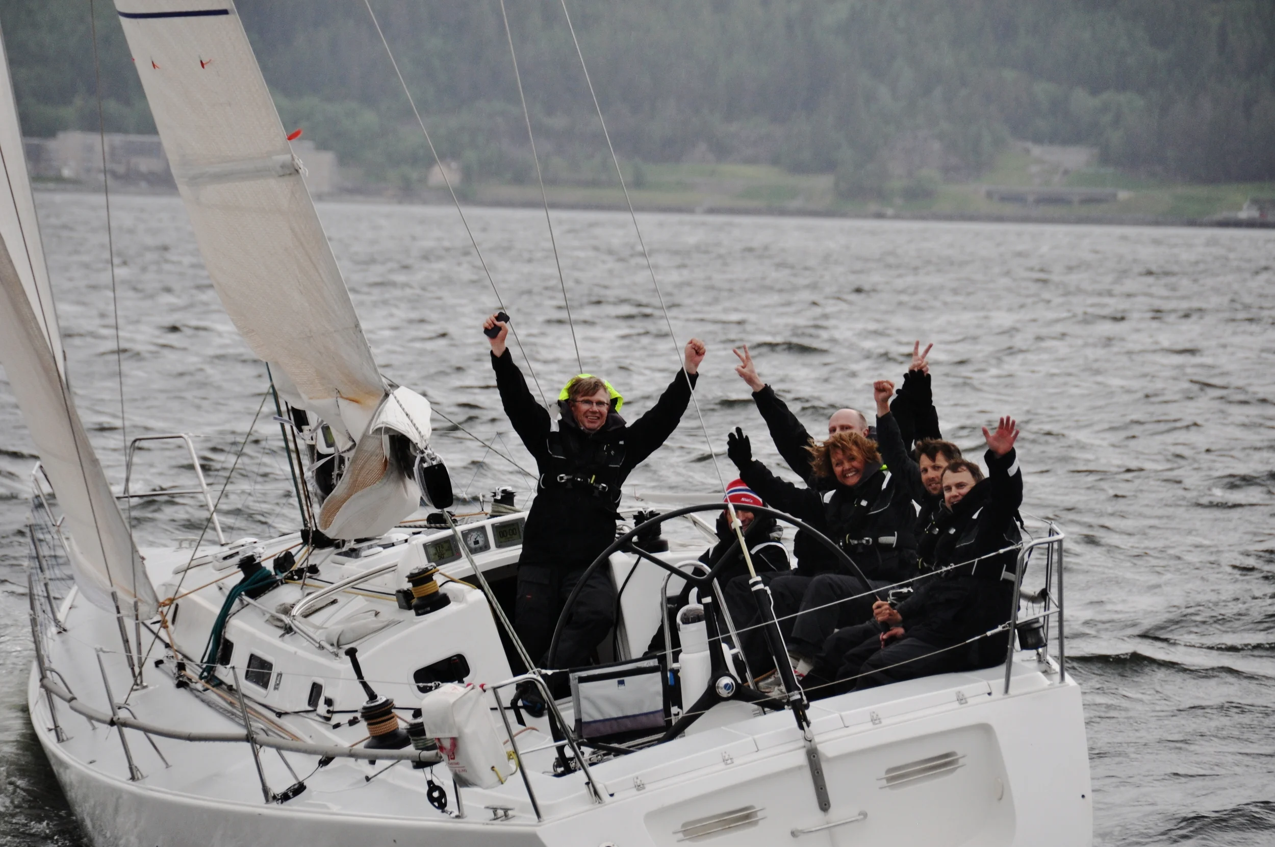 The winner boat.