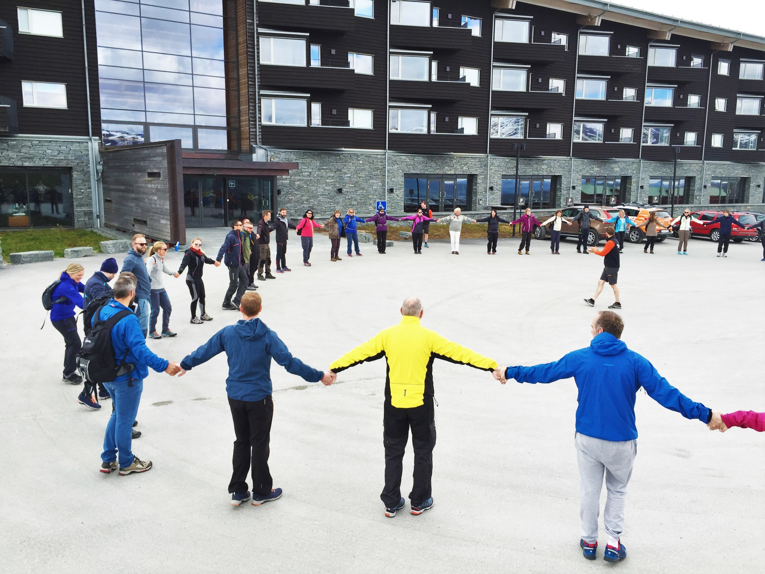 Ved start på Copperhill 