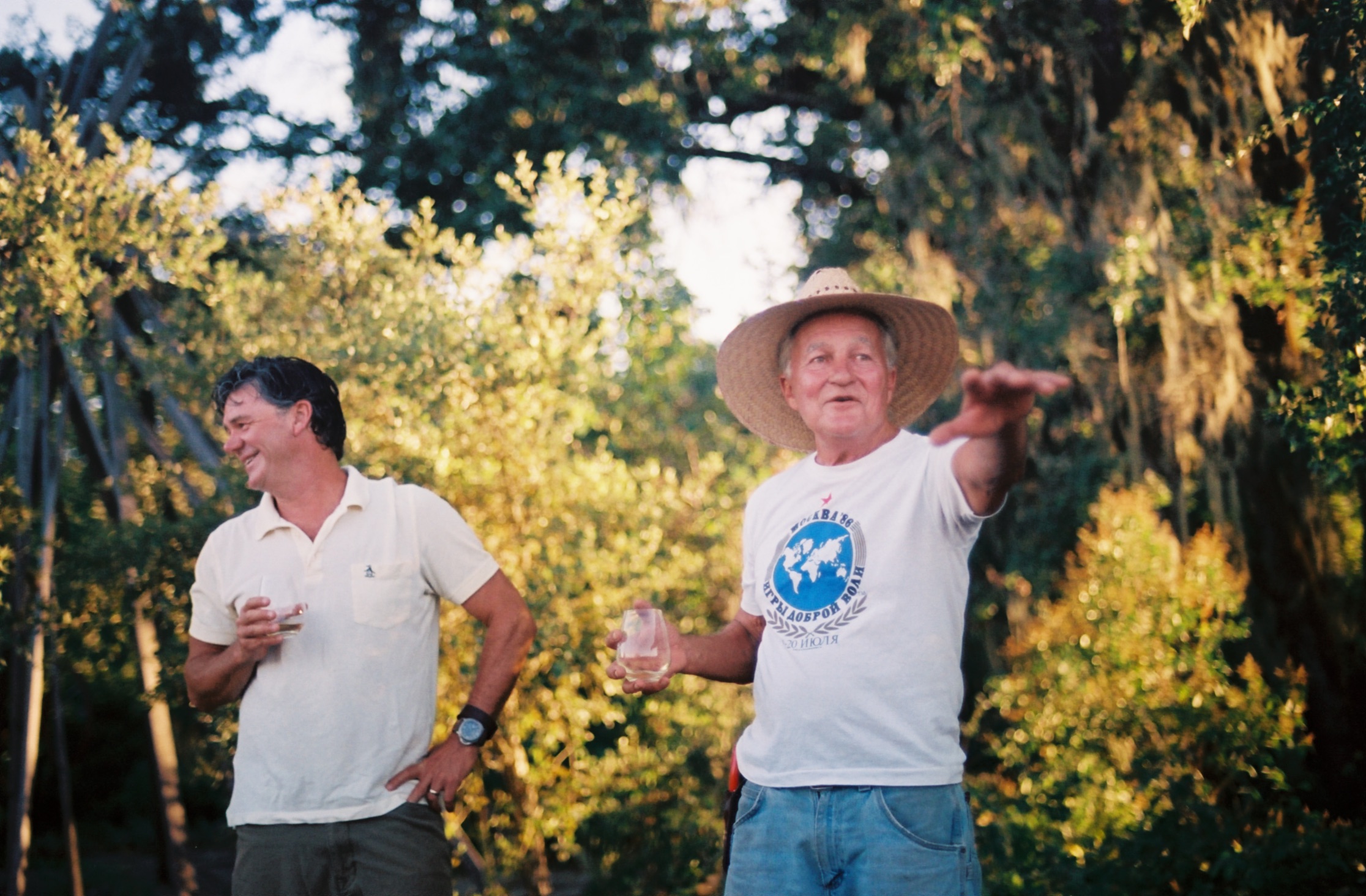 Ken Boek (right) 'Father Earth' - has been working on the vineyard over twenty years and knows everything there is about mother nature. #35mm #film