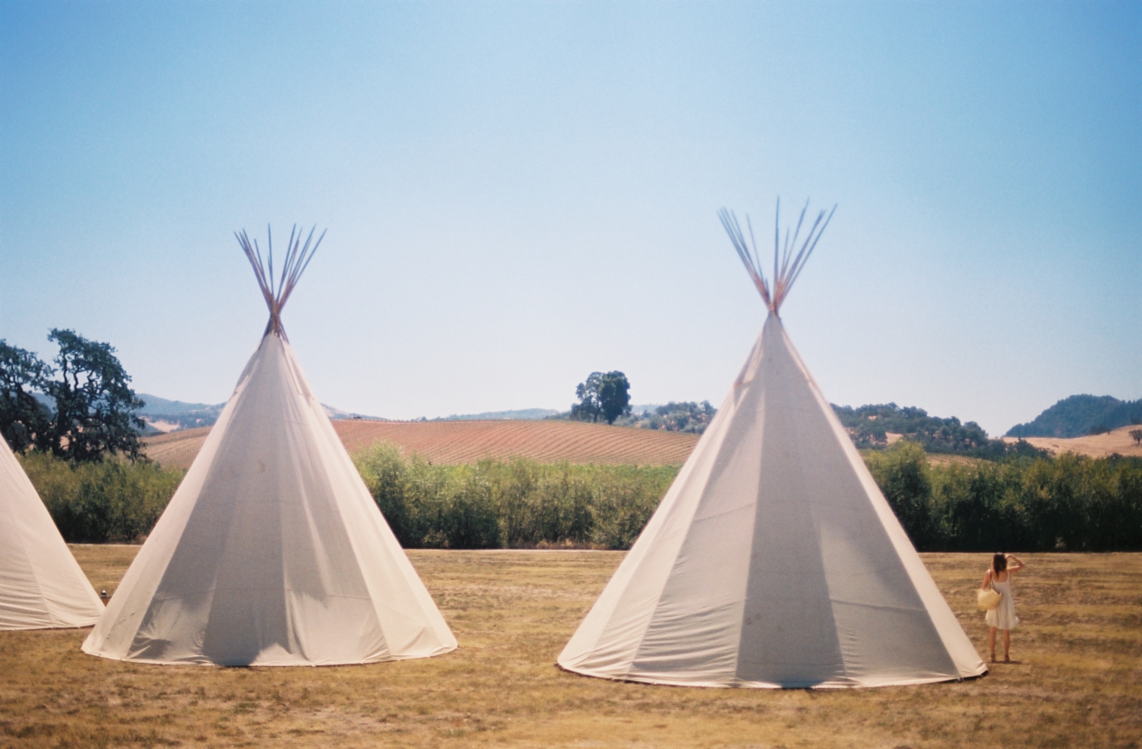What's over there? - We slept in these magic Tipis every night. #35mm #film