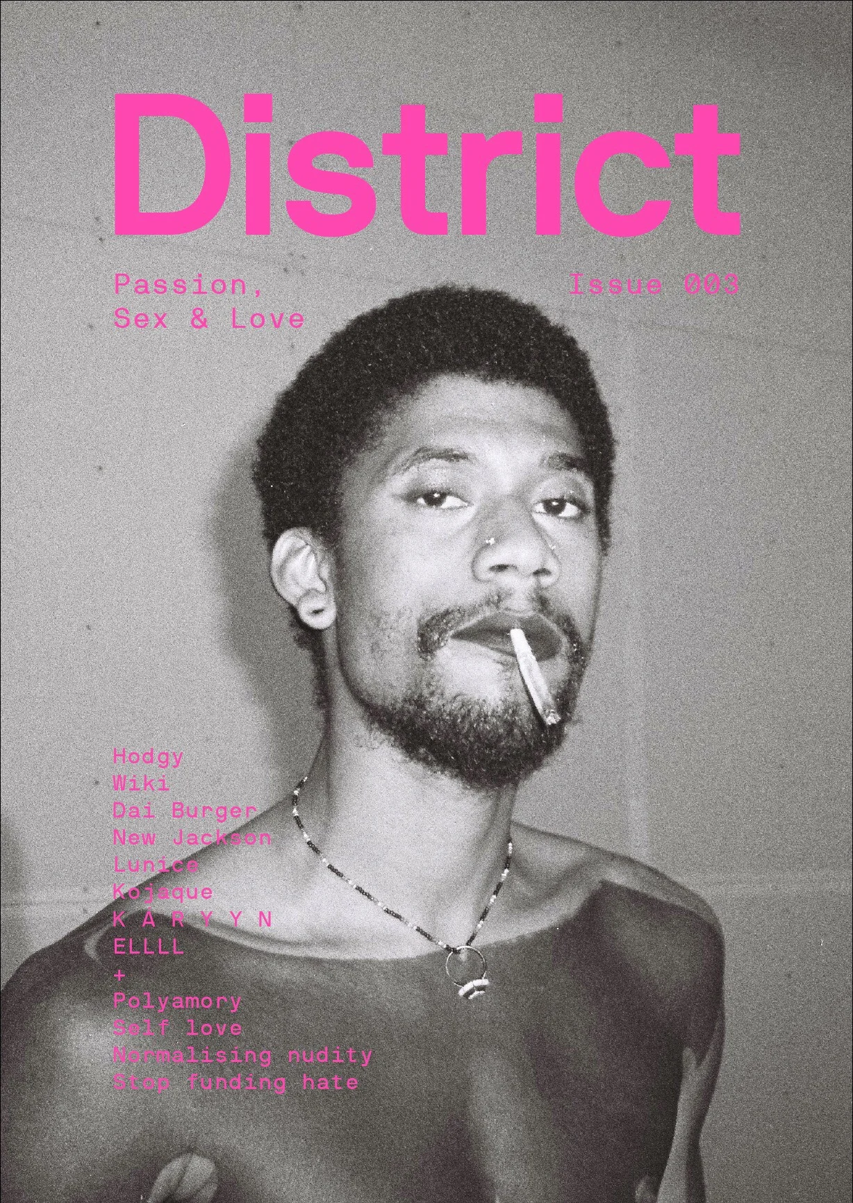 HODGY BEATS, DISTRICT MAGAZINE ISSUE 003, COVER