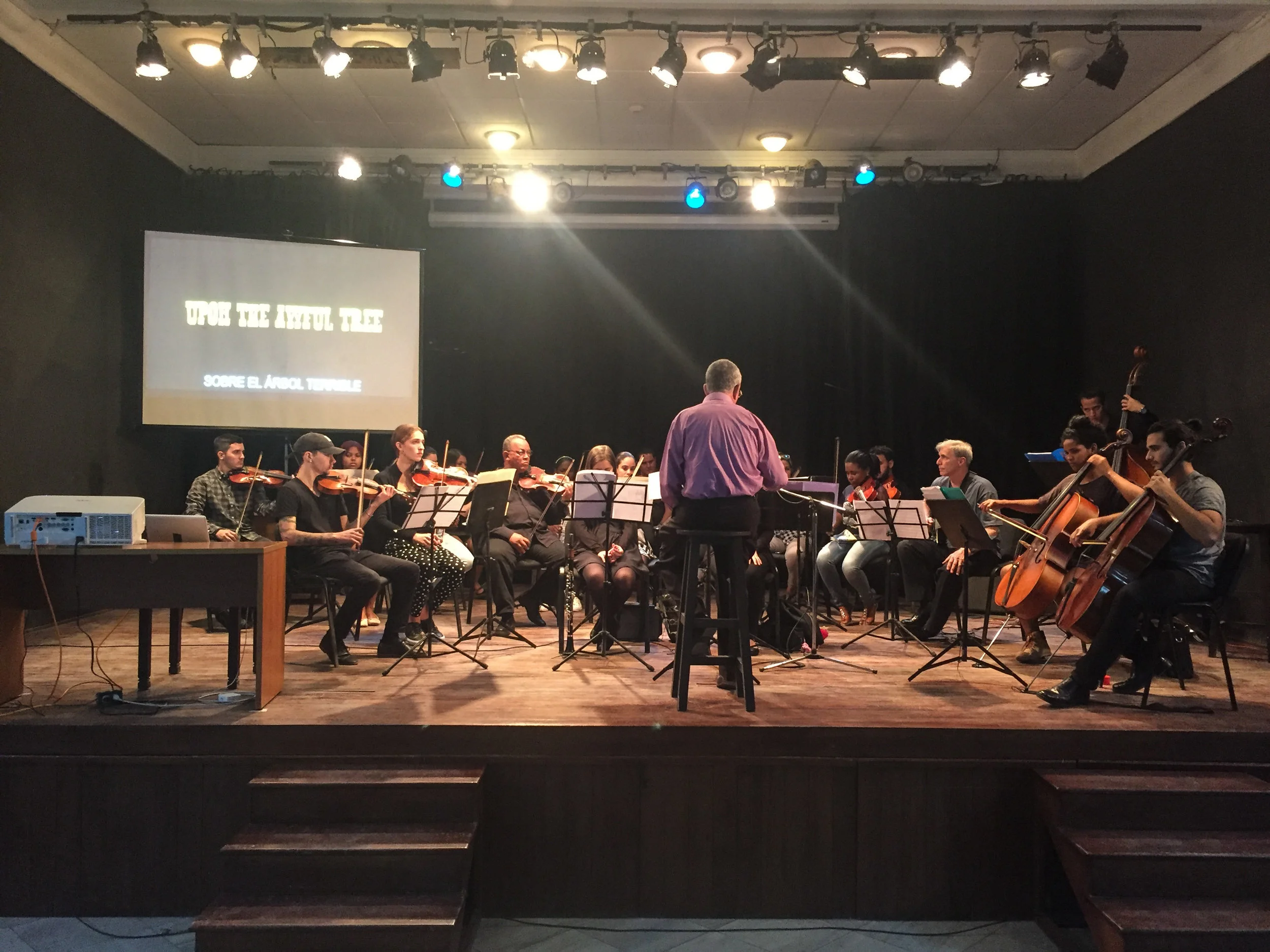 Live orchestra screening at the Festival Identitades in Havana, Cuba