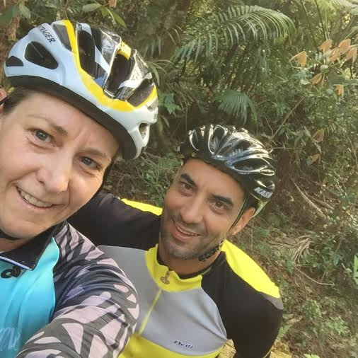 Bike riding with Chris