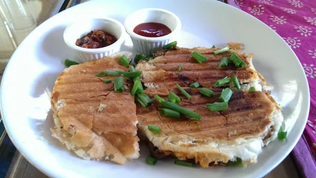 Mushroom Toast @ Bohemyan Blue, Alibaug
