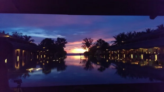 Twilight at the Infinity Pool @ JW Marriott, Phuket