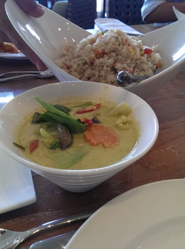 Green Thai Curry with Fried Rice @ JW Marriott, Phuket