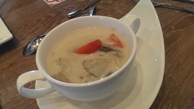 Mild coconut based soup @ JW Marriott, Phuket
