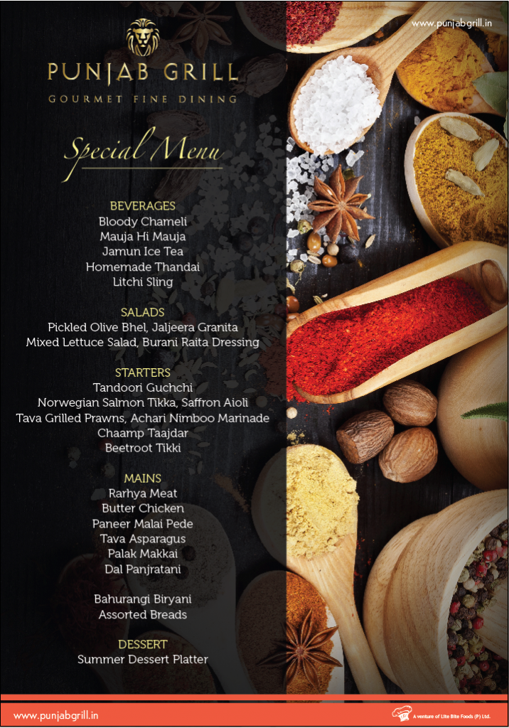 Summer Menu @ Punjab Grill, Andheri