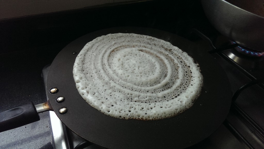 Dosa on the tawa
