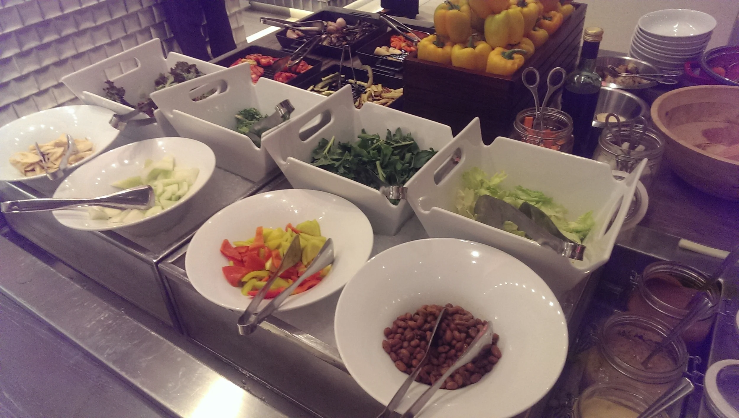 Fresh Veggies to customize your salad as you please @ JW Cafe, JW Sahar