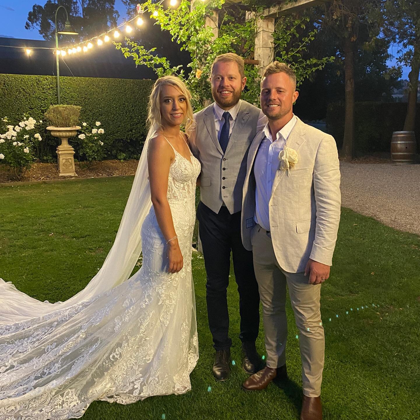 Warm summer nights at @flowerdaleestate with the lovely @tarajy and Daniel.

Magic from start to finish 🥰

Videographer - @rays.weddings
Photographer - @josie_lee
Band - @jackandjordanmusic
Florist - @flowersstgermain

#bride #weddingofficiant #wedd