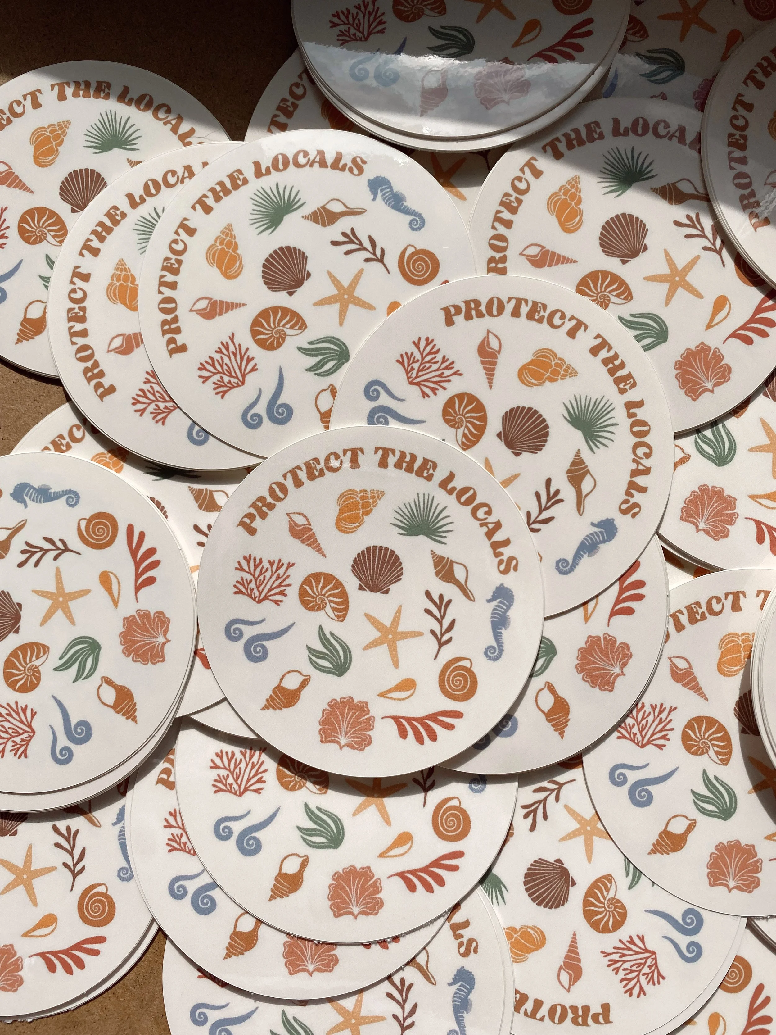 Ocean Conservation Sticker Surf Art — Roam Slow Studio