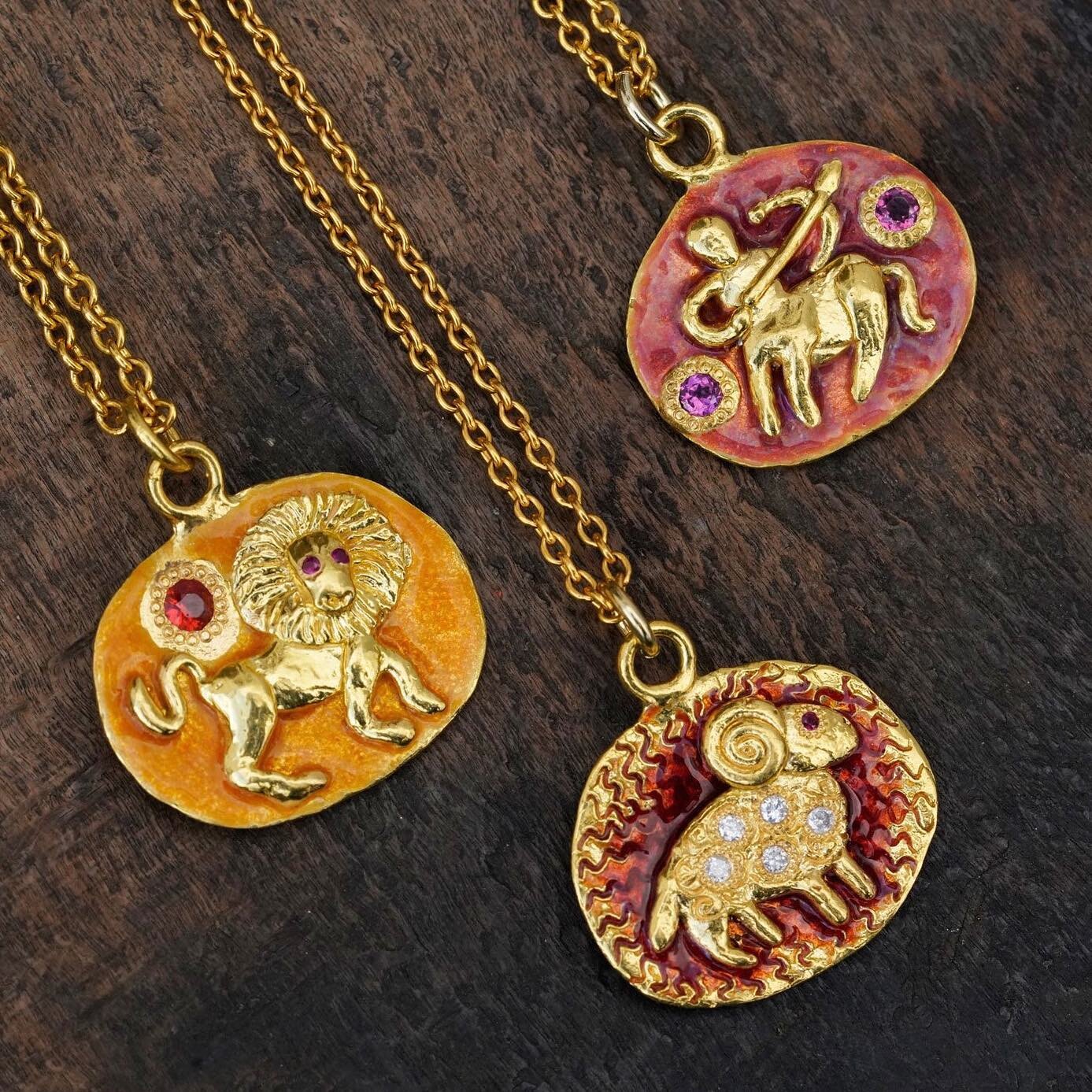 ZODIAC IS NOW ONLINE! 💫We are happy to present you our newest collection of necklaces, inspired by the magic of the Sun, Moon and Stars.

Our homage to one of the oldest human symbology. ~ Twelve disks in yellow 22k gold, reminiscent of miniature ic