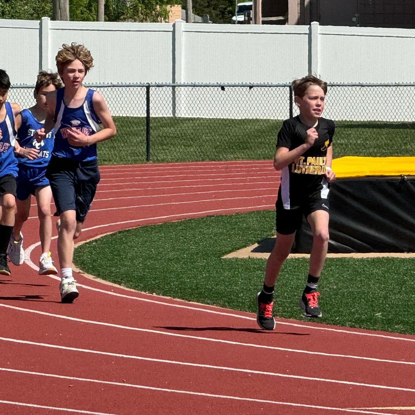 Our SPLS Saints track and field athletes were back in action again today at the Chargers Invitational at Lutheran South! Many of them earned new personal records too! Way to go, Saints! 
A special congratulations to our 1st place finishers: Earl in t