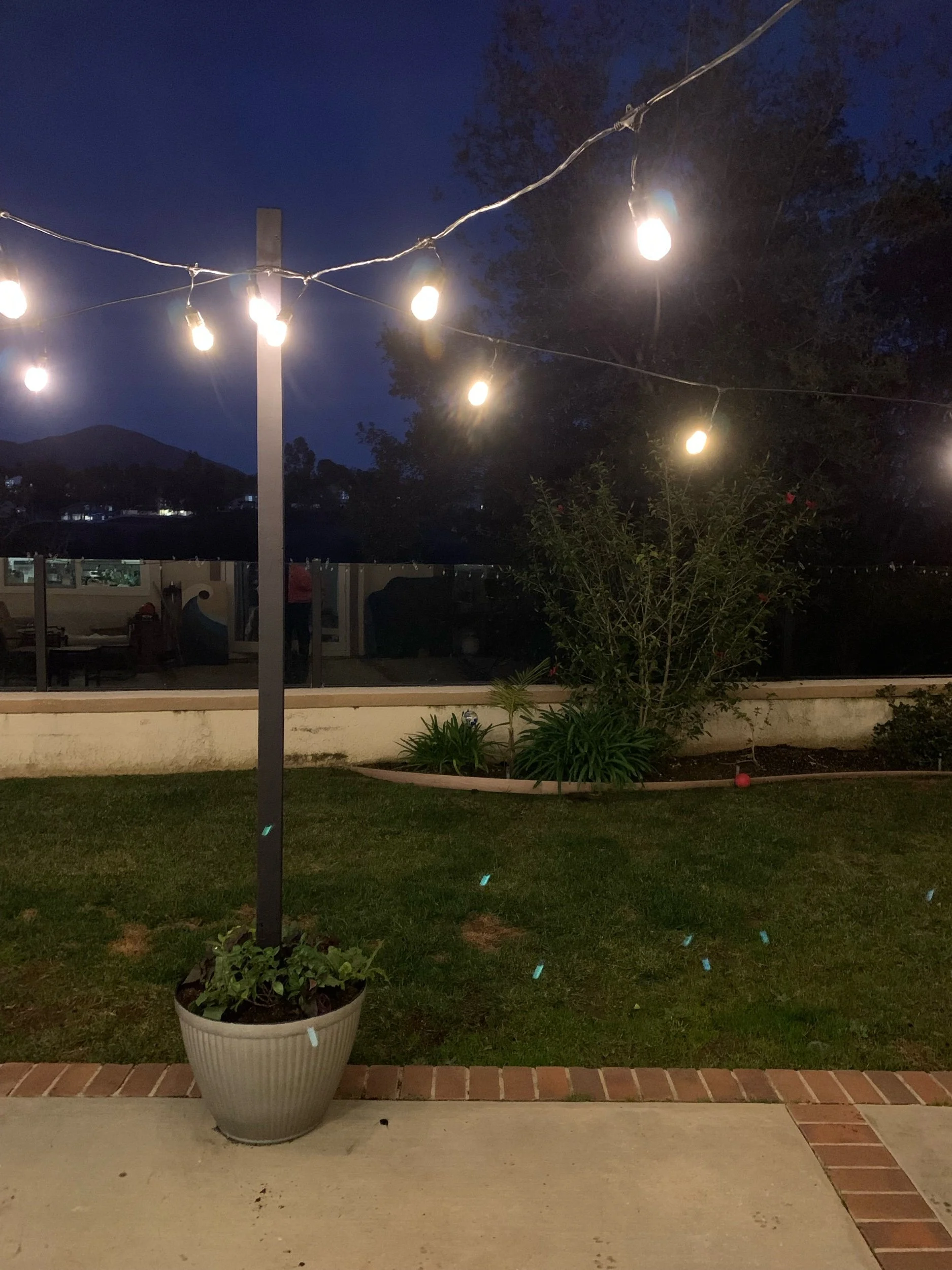 DIY Project - Installing Cafe Lights