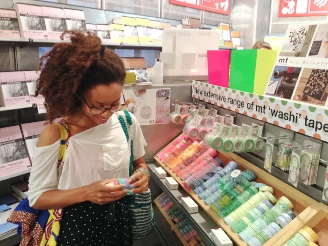 note EXTENSIVE range of washi tape 