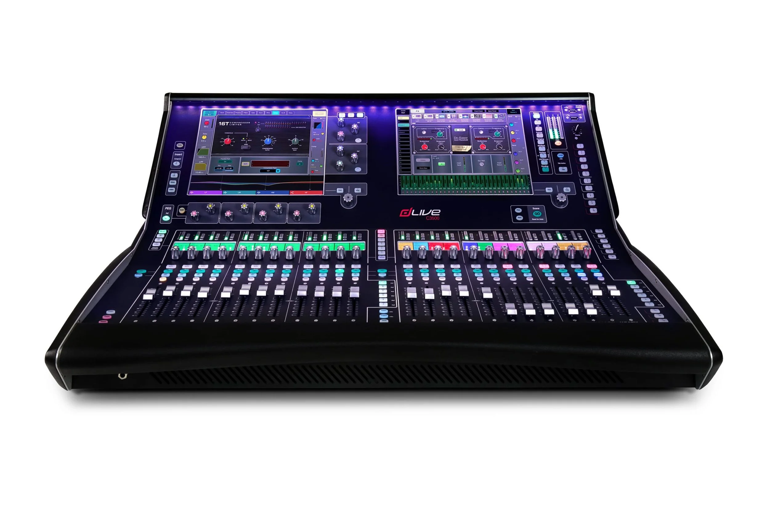 dLive_C3500_Front_purple_lights-scaled.jpg
