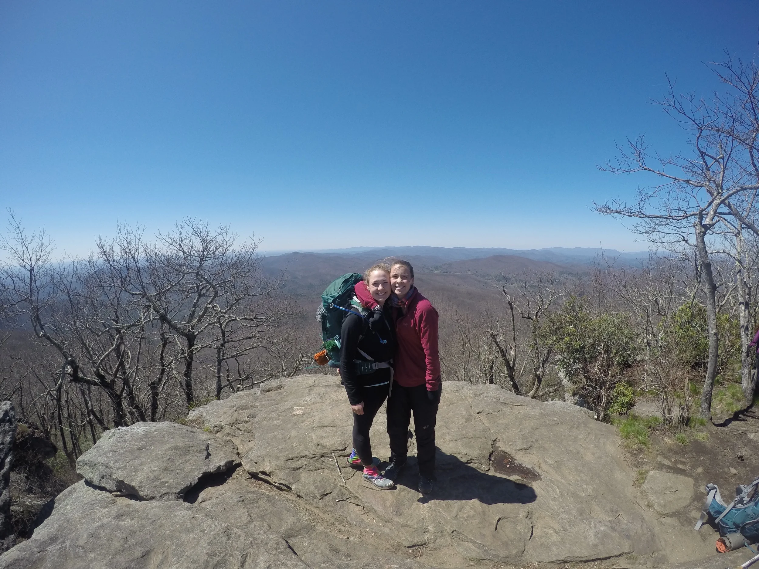 At the top of Blood Mountain- the highest point in Georgia!