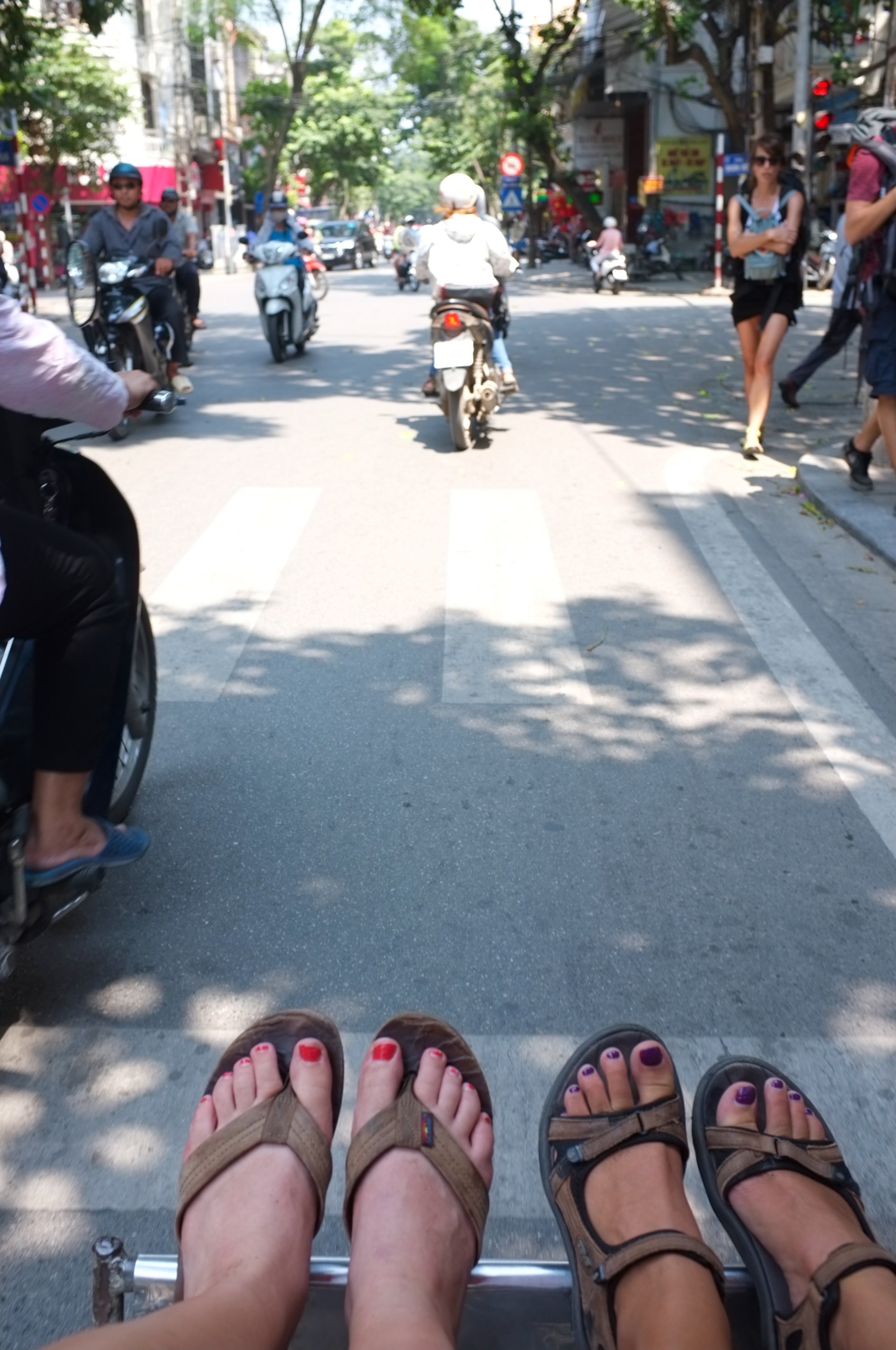 Getting a bike taxi