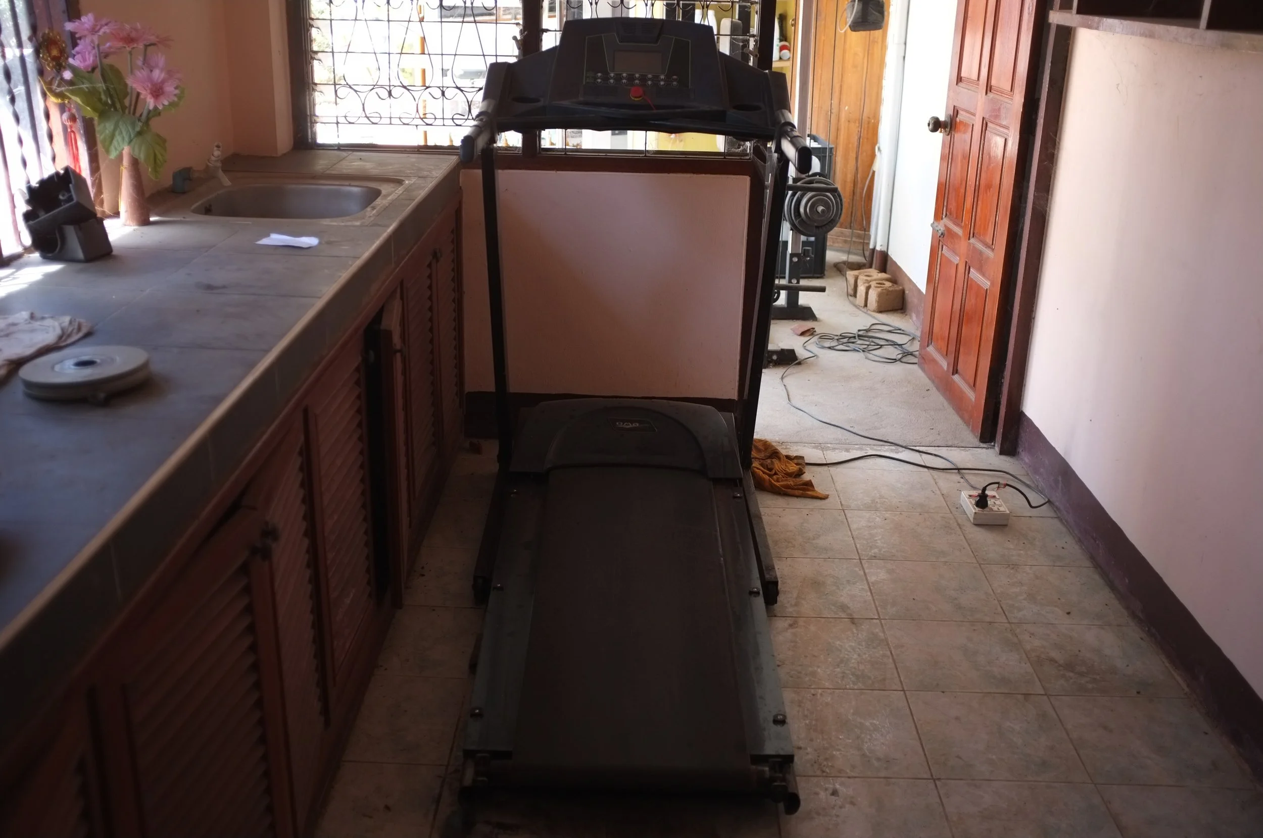 Our very own pantry gym! 