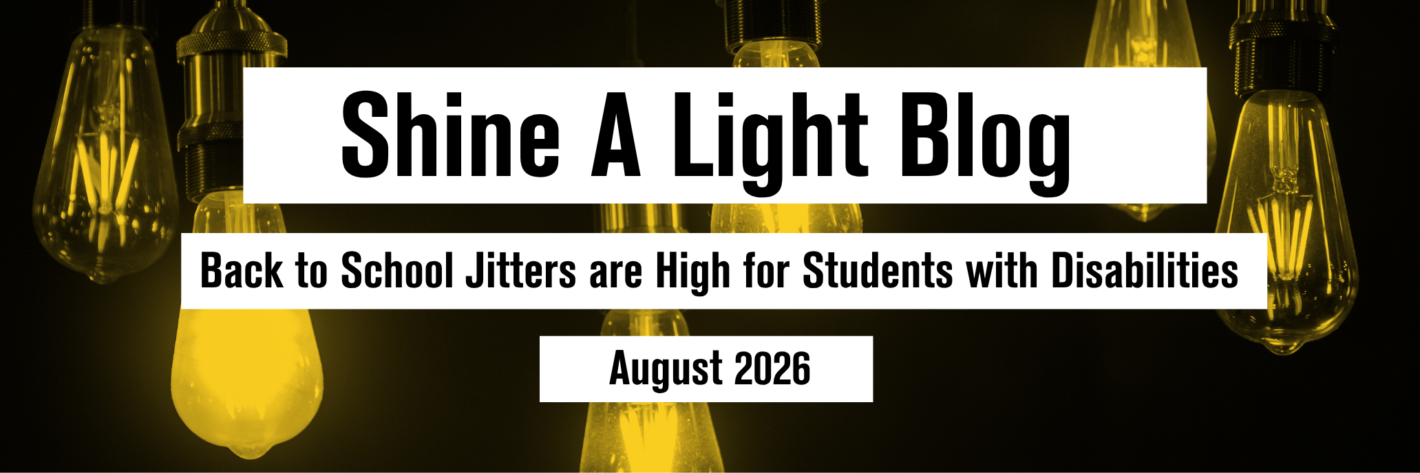 Back to School Jitters are High for Students with Disabilities