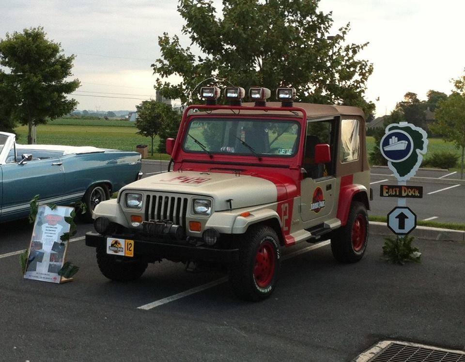 The Jurassic Park Jeep will be here too!
