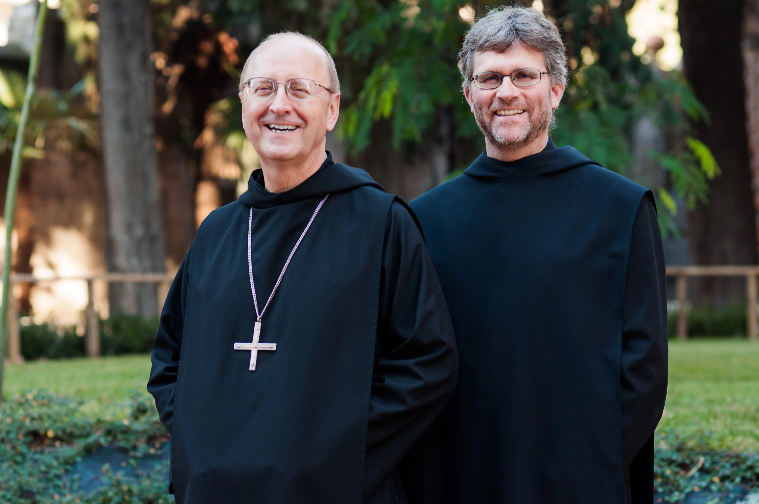 Abbot Primate Gregory Polan, OSB (from Conception Abbey) with Fr. Prior Mauritius Wilde, OSB