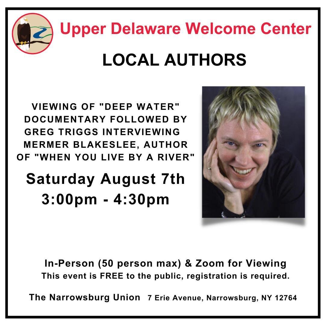 Join us for a viewing of &ldquo;Deep Water: Building the Catskill Water System&rdquo; a 45-minute documentary followed by an interview with Mermer Blakeslee, author of &ldquo;When You Live by a River&rdquo;⁠
⁠
When You Live by a River is a twisted lo