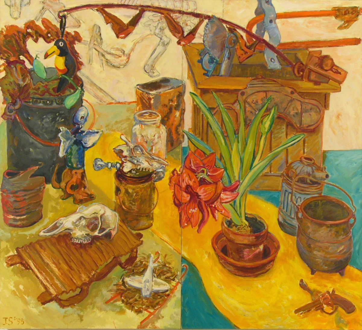 Amaryllis '98 63" x 70" ac/c