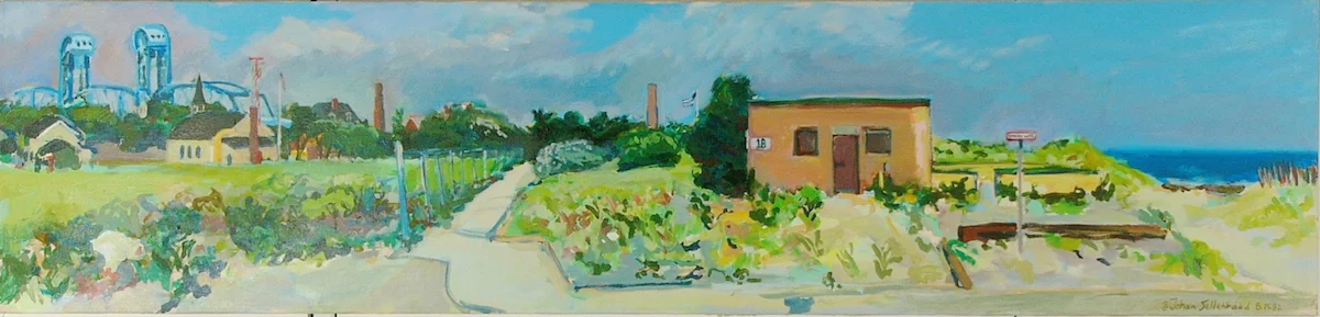 Beach Bldgs. '82 22x92" ac/c