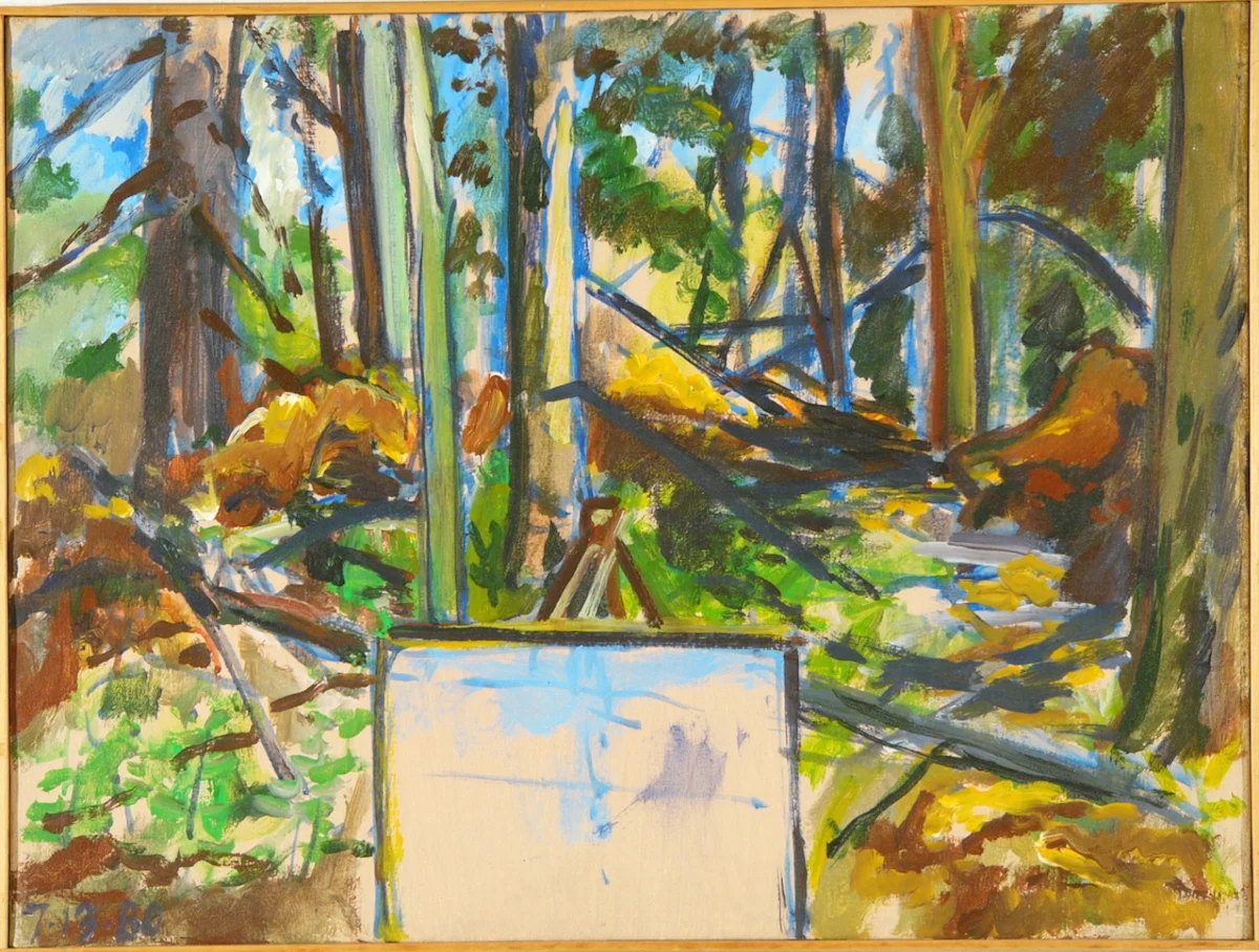 Kline Farm. Ptg Woods '80 18x24" ac/c