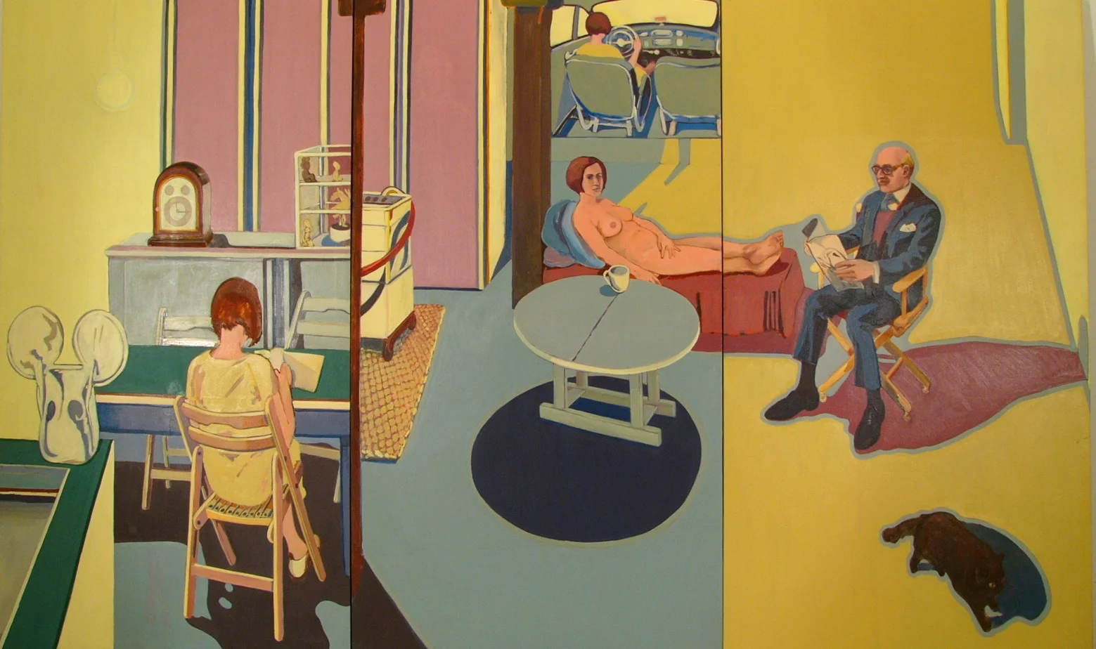 NYC. Triptych w. Andre '68 84x138" o/c