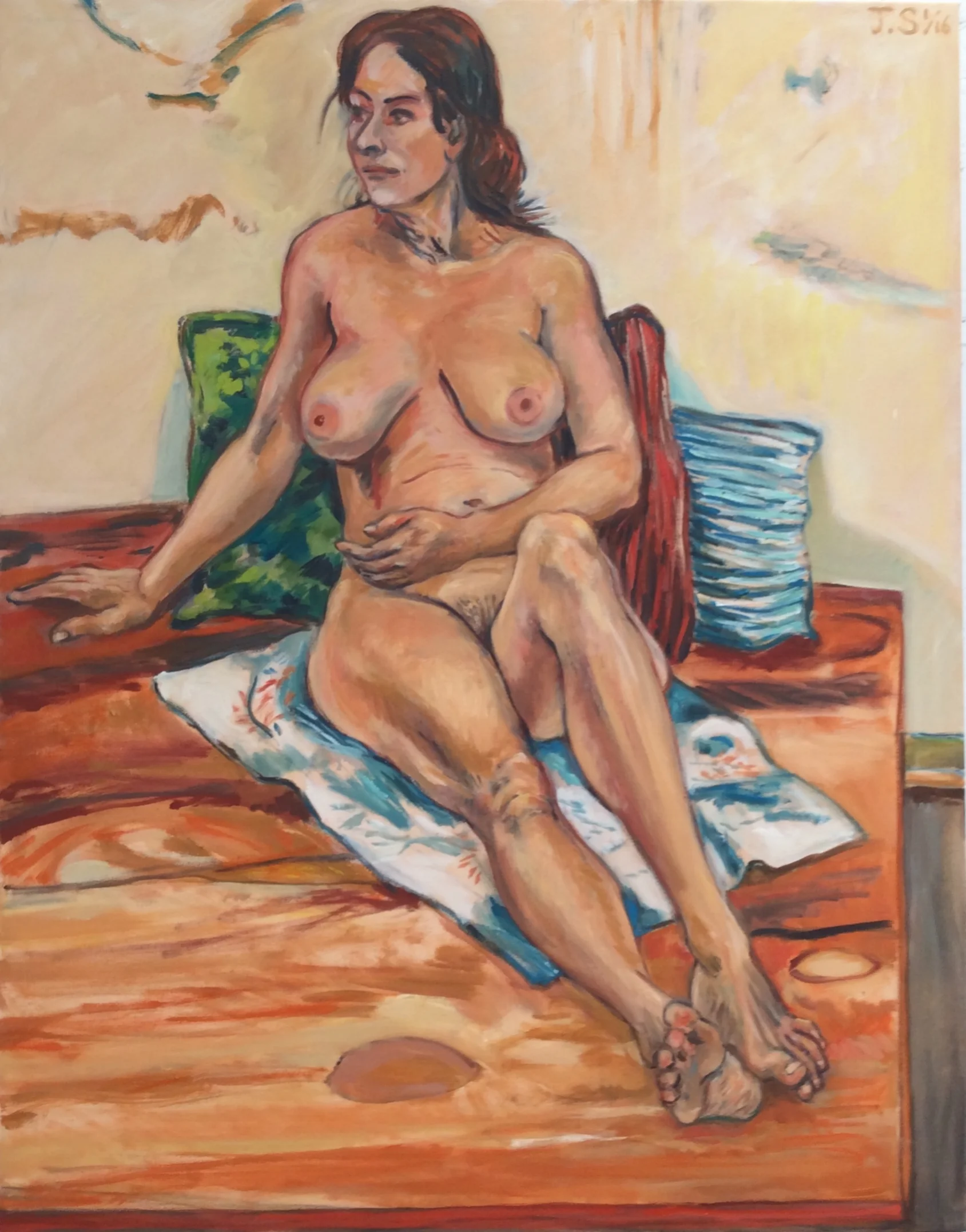 C. On the Beach" '16 54x42" o/c