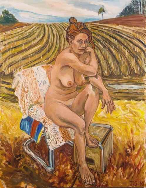 C. In Corn Field, 12/16 54x42" o/c.
