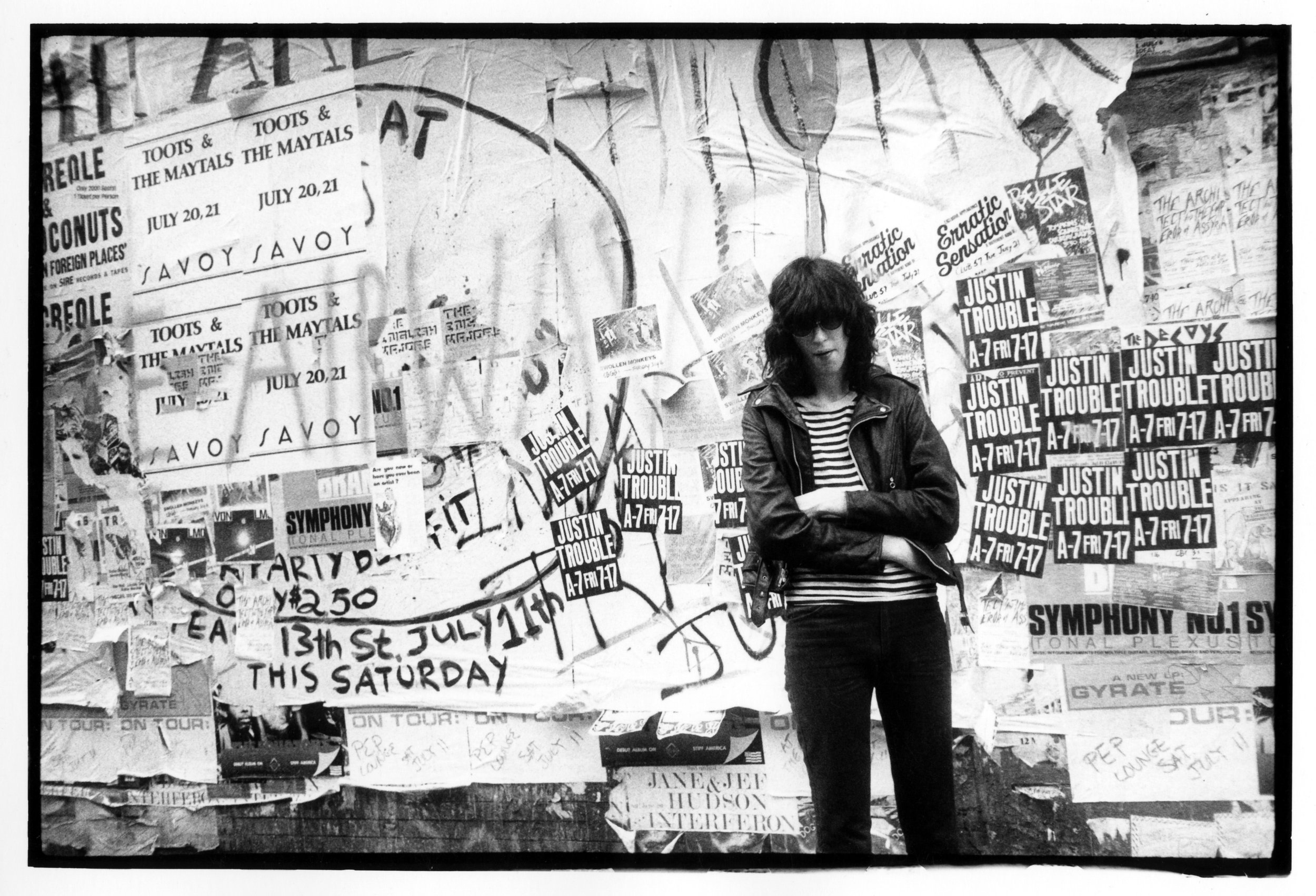 Joey Ramone, St. Mark’s Place, 1982