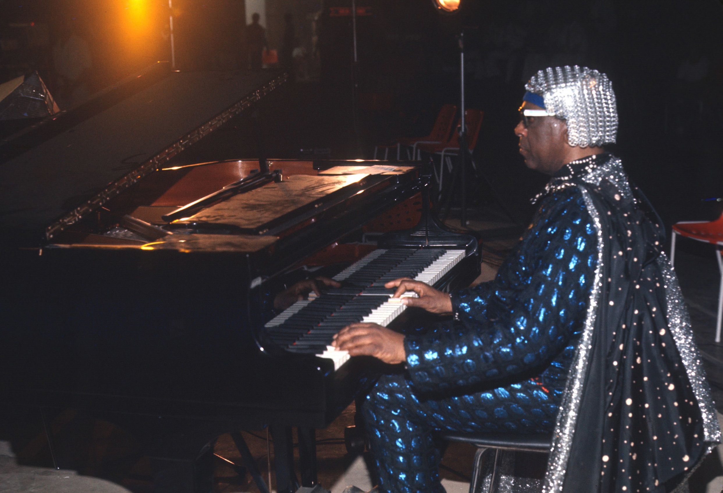 Jazz pianist and Big Band leader Sun Ra.