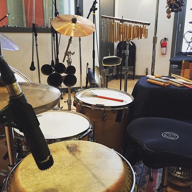Let's record! #nycrecording #recording #nyc #drumkit