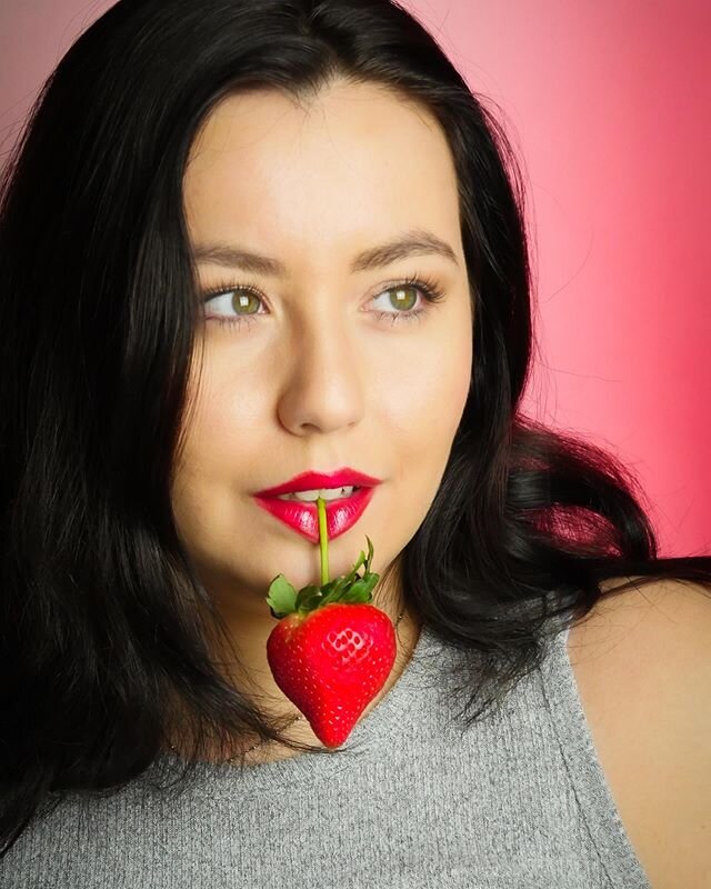 Inspired by these bright red strawberries 🍓 🍓 🍓  __________________________________________________________________________________________________________________________#beautyphotography #beautyphoto #red #redlips #allredeverything #gh4photogra