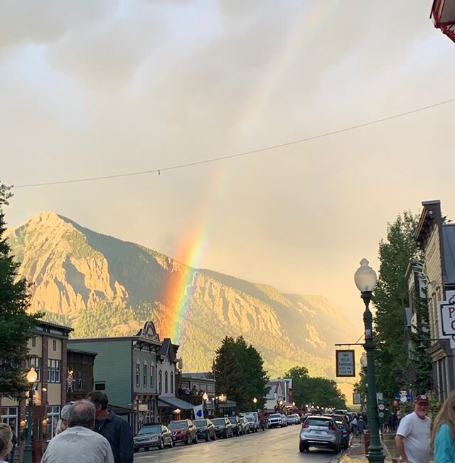 Happy weekend everyone 😍😎☀️⁠
⁠
We hope that you got to experience this AMAZING rainbow over town last week.⁠.. ⁠
⁠
👍 Remember-⁠
Mikey's is open Saturdays 4:00-7:00PM!⁠
⁠
#weekend #rainbow #rainydays #happydays #mountainlife #mountains #westernslop