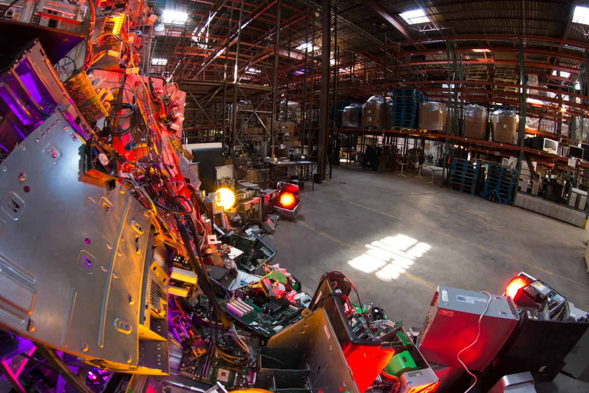 2015-02-20 DIGITAL BEING - FAN Being at GOWANUS E-WASTE WAREHOUSE-1.JPG