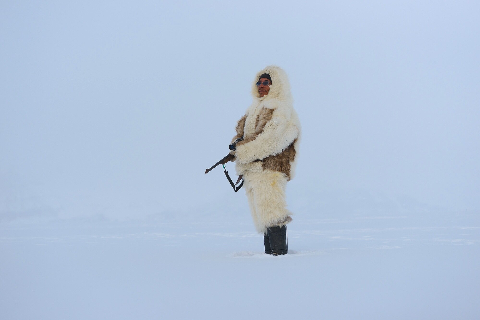 Tomas Scanning The Sea Ice For Seals
