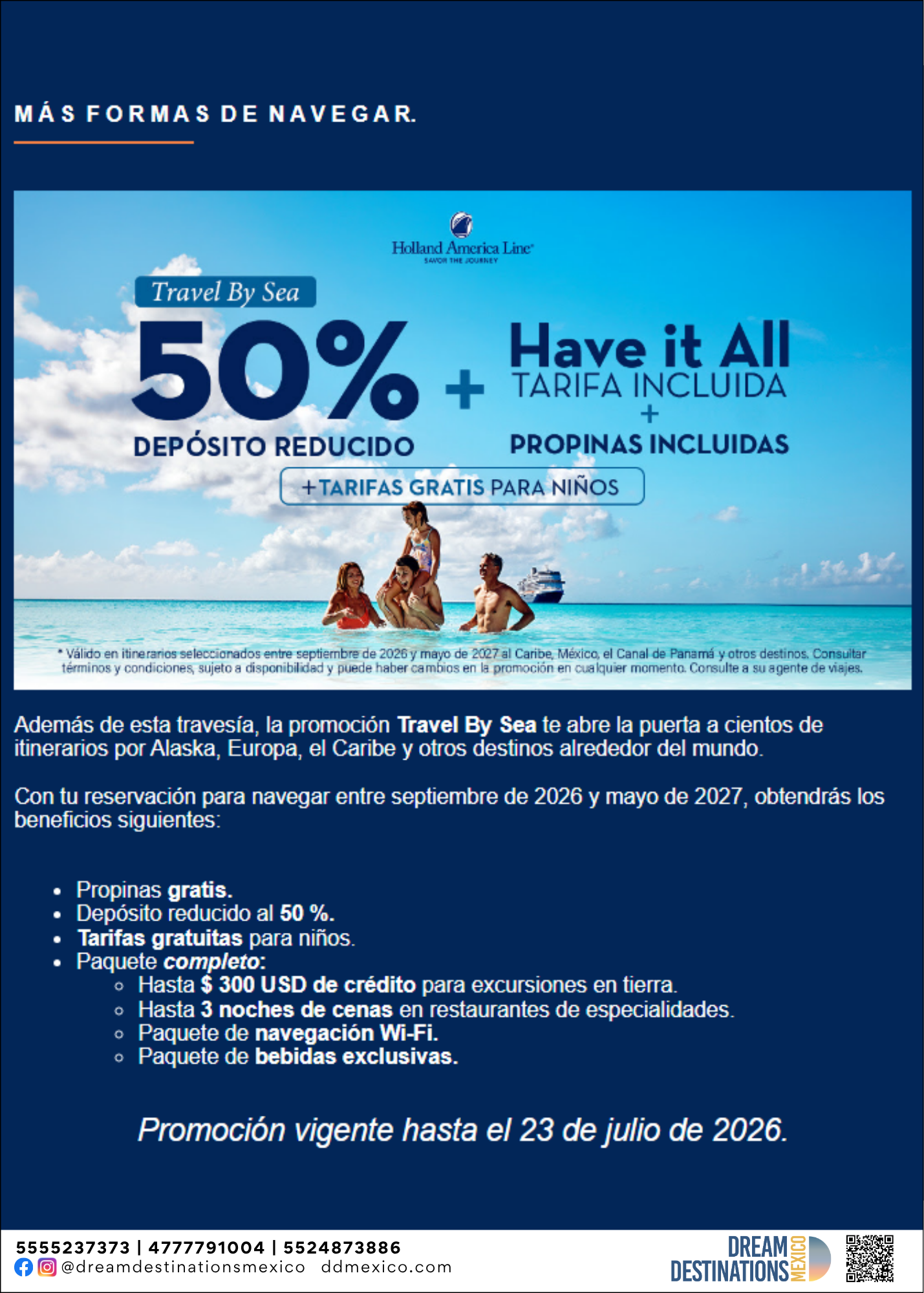Desde 139 USD Holland America Line.png