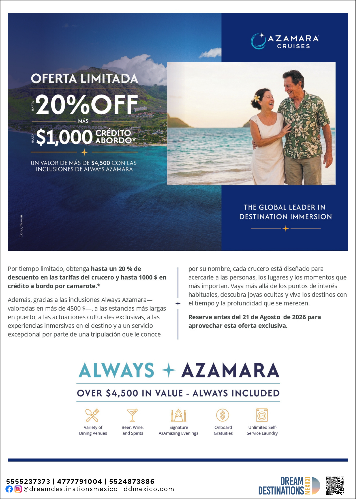 Azamara Ago Flash Offer Hasta 20 descuento-Salidas - ago 2026.png