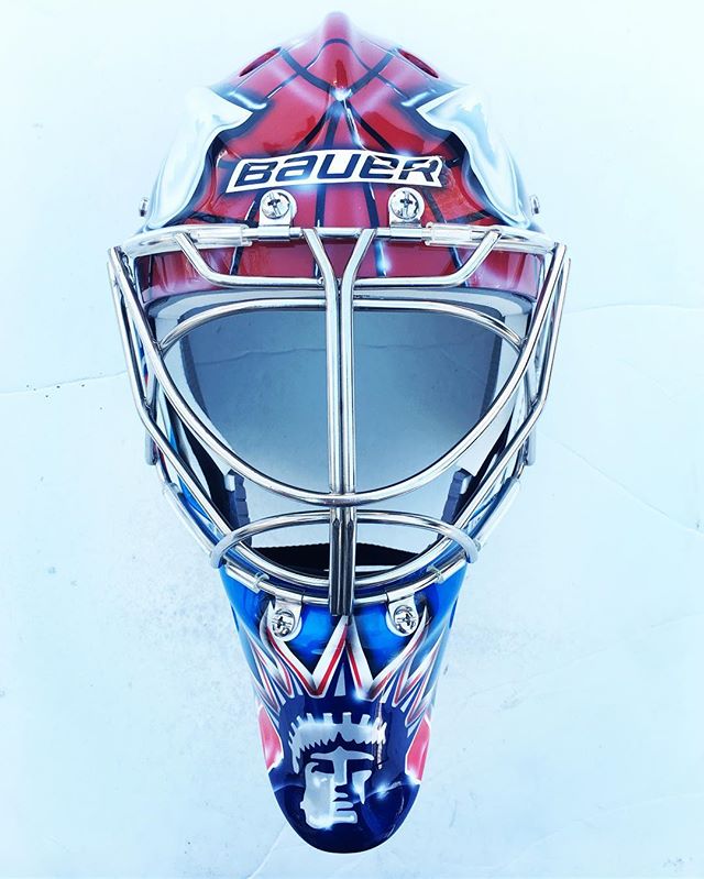 NY Ranger Spiderman mask done &bull;
&bull;
&bull;
&bull;
&bull;
&bull;
&bull;
#goaliemask #custom #nhl #airbrush #art #instagood #live #love #maskart #bauer #ccm #vaughn #hockey #icehockey #goaltender #goals #goal #pads #gear #nj #royalessex #montcl